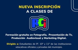 Abiertas inscripciones para estudiantes soledeños de 9, 10 y 11 en formación audiovisual