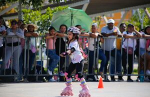 Centenares de niños y niñas participaron de circuito de patinaje “Patina y Sonríe por Soledad”