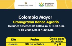Atención beneficiarios del programa Colombia Mayor: comienzan pagos de octubre con aumento del subsidio a $230.000