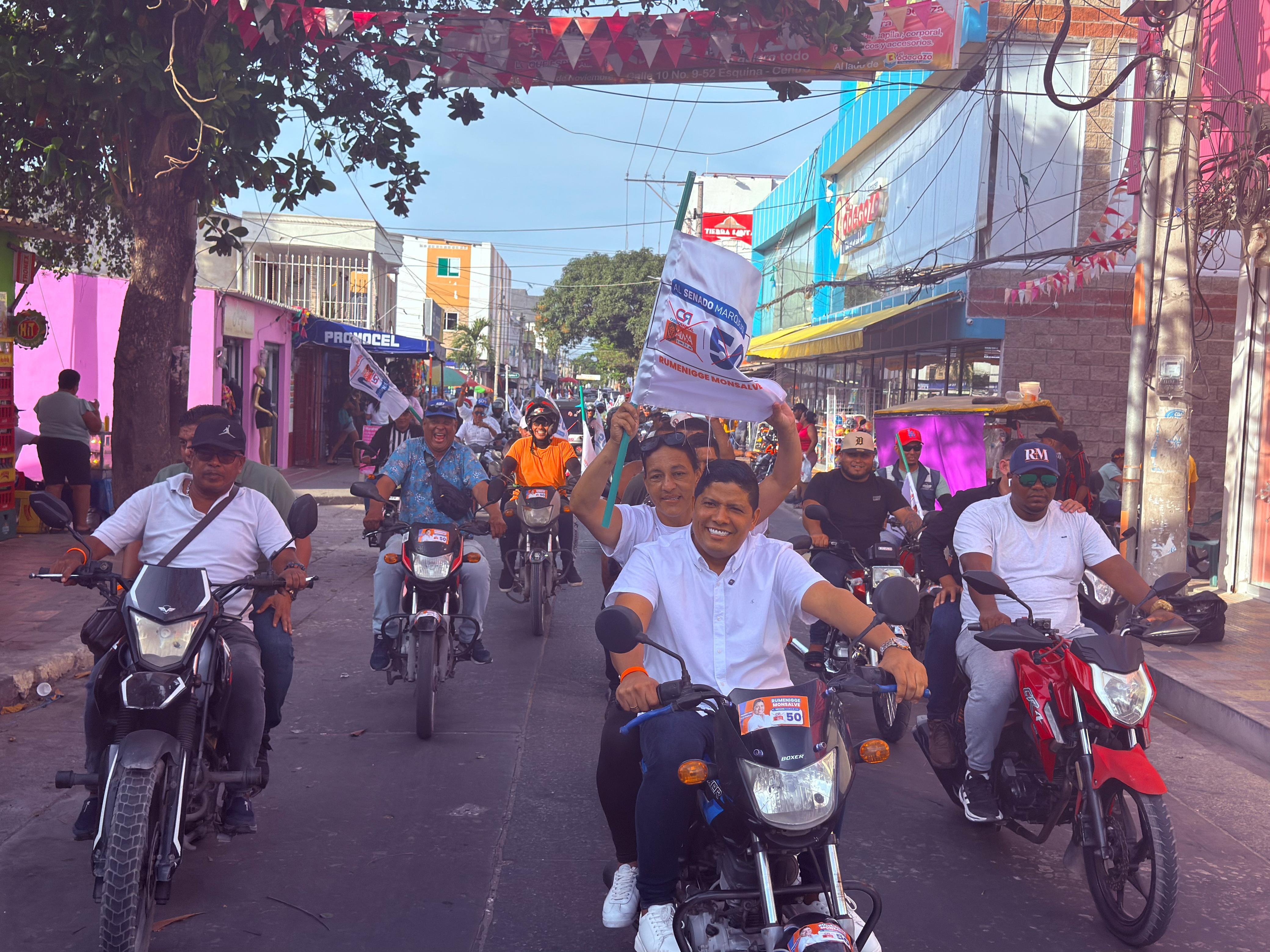 Masiva demostración de apoyo ciudadano fortalece candidatura de Rumenigge Monsalve Álvarez al Senado en Malambo