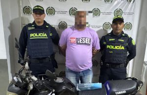 Capturado un hombre por el delito de receptación y recuperada una motocicleta hurtada en el municipio de Luruaco