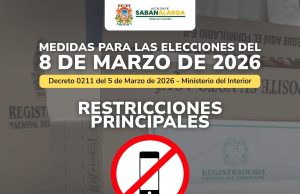 La Alcaldía Municipal de Sabanalarga se acoge a las disposiciones consignadas en el Decreto 0211 del 5 de Marzo de 2026, mediante el cual se establece la prohibición en el uso de celulares y cámaras fotográficas o de video