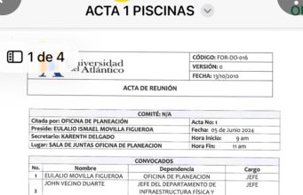 Denuncian deterioro prolongado en las piscinas de la Universidad del Atlántico