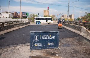Alcaldía de Soledad adelanta obras para mejorar la movilidad en el sector de los puertos