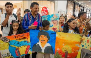 Los niños pintaron y reflejaron en sus obras como viven de cerca el 59° Festival de la Leyenda Vallenata