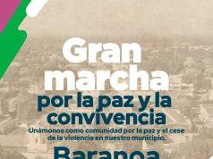 En Baranoa se marcha por la paz y la convivencia