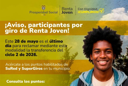 Compartimos la siguiente información del programa Renta Joven.