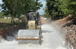Avanzan las obras de mejoramiento vial en el barrio El Paraíso