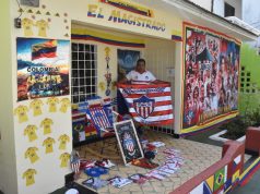 San Felipe se viste de rojo y blanco para exaltar los 102 años del Junior y la pasión mundialista