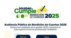Alcaldía de Soledad invita a la ciudadanía a participar en la Audiencia Pública de Rendición de Cuentas 2025