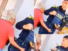 mujer es señalada de realizar acto inapropiado contra un patrullero en Barranquilla
