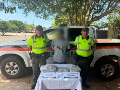 En la lucha contra el tráfico de estupefacientes, la Policía Nacional capturó a un hombre con más de 2,7 kilogramos de marihuana en Baranoa