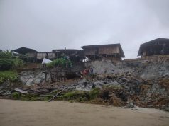 Deslizamiento obliga a evacuar viviendas en comunidad indígena de Medio Baudó