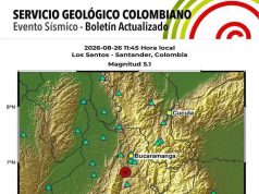 Nuevo sismo de magnitud 5,5 sacudió a santander y fue sentido en varias regiones