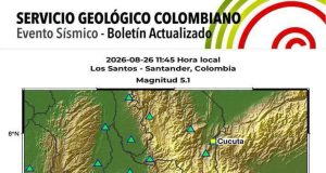Nuevo sismo de magnitud 5,5 sacudió a santander y fue sentido en varias regiones
