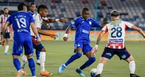 Millonarios golpeó a Junior en Barranquilla con un agónico gol de Rodrigo Contreras