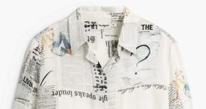 El estampado de periódico regresa con fuerza y revive la moda Y2K