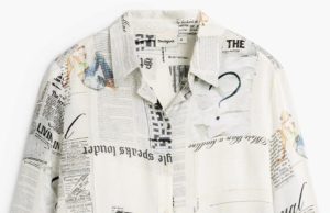 El estampado de periódico regresa con fuerza y revive la moda Y2K