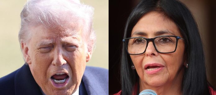 Trump y Delcy_0