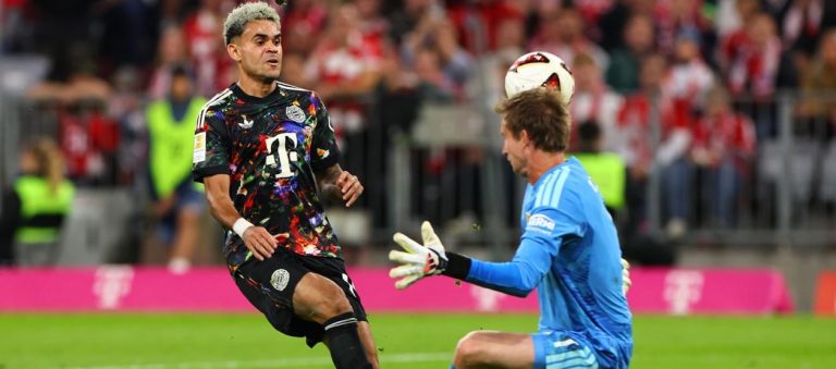 Luis Díaz jugó 63 minutos y le invalidaron un gol en triunfo del Bayern Múnich